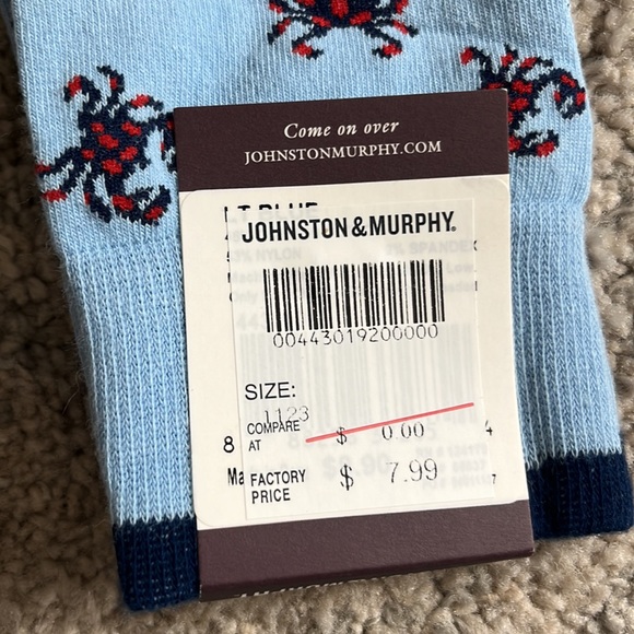 Johnston & Murphy men’s socks, brand new with tags, one size - Picture 4 of 4